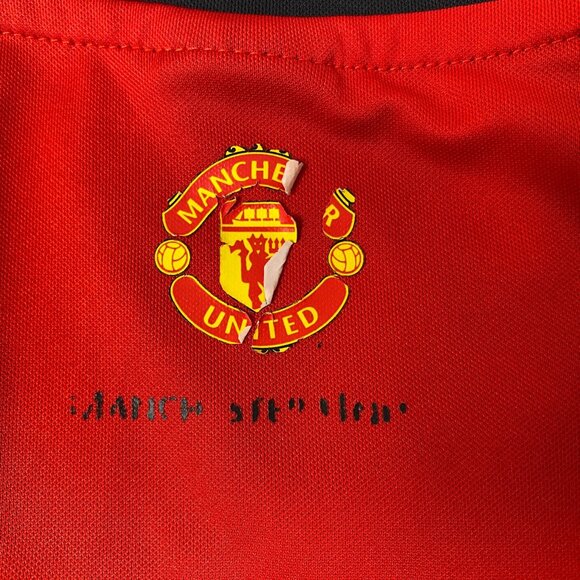 Manchester United Official Licensed Red & Black Short Sleeve Jersey Embroidered - Picture 9 of 12
